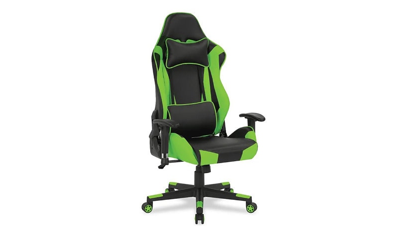 Spectrum Esports Genova 2.0 Gaming Chair, 180° Recline, Green, 38320GR