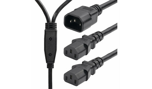 StarTech.com 8723-8600-POWER-CORD C14 to 2x C13 Power Cord Splitter 6 ft 10A