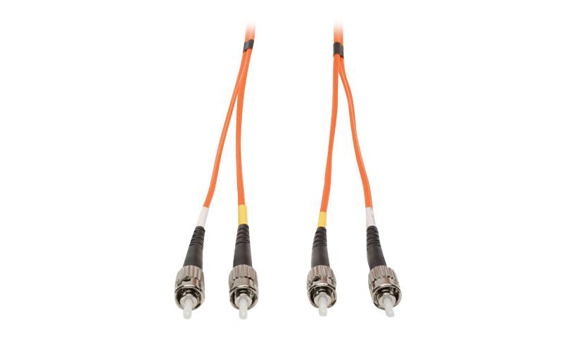 Tripp Lite (Eaton) N302-05M 5m (16.4ft) ST to ST Multimode Duplex Fiber Patch Cable, 62.5/125, PVC, OFNR, Orange