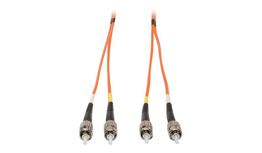 Tripp Lite (Eaton) N302-05M 5m (16.4ft) ST to ST Multimode Duplex Fiber Patch Cable, 62.5/125, PVC, OFNR, Orange