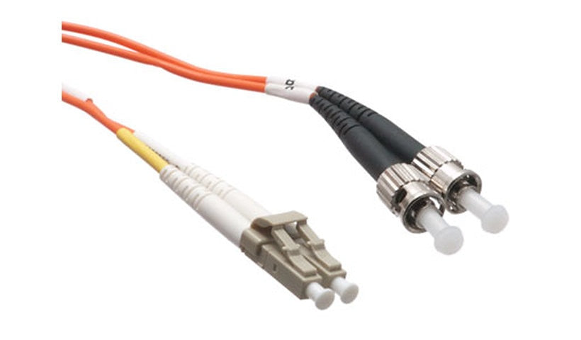 Axiom LCSTMD6O-8M-AX 8m (26.2ft) LC to ST OM1 Multimode Duplex Fiber Optic Cable, 62.5/125, Orange