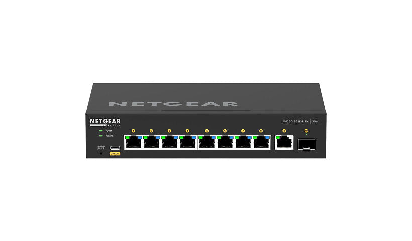Netgear AV Line M4250 GSM4210PD 8-Port Gigabit PoE+ Switch, Fanless
