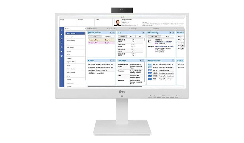 LG 24CR671IK All-in-One Thin Client, Pentium Silver N6005, 8GB, 16GB eMMC