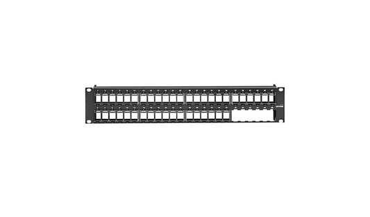 Leviton 49455-48B QuickPort 48-Port Front-Loading UTP Patch Panel 2U