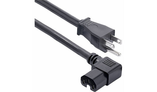 StarTech.com PXT515C158RA NEMA 5-15P to Right-Angle C15 Power Cord 8 ft 15A 125V