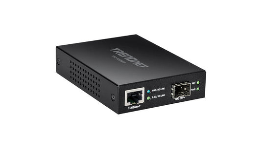 TRENDnet 10GBase-T to SFP+ Fiber Media Converter, NDAA/TAA Compliant, TFC-10GSFP