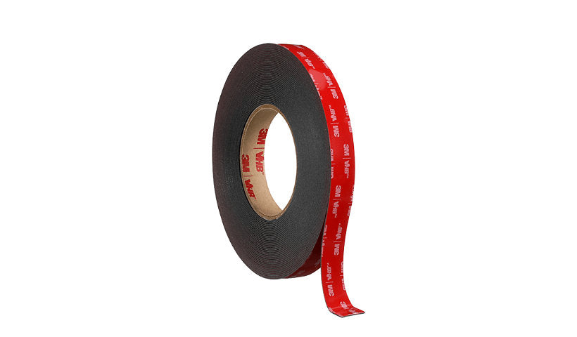 3M VHB 5952 Double-Sided Foam Tape, 1/2in x 36yd, Black