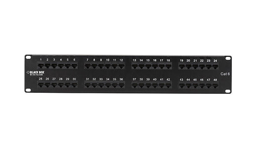 Black Box JPM648A-R2 Connect Cat6 48-Port Punch-Down Patch Panel 2 Year