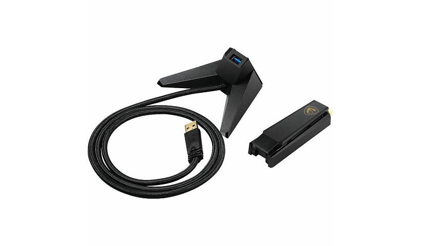 MSI AXE5400 Wi-Fi 6E Tri Band USB Adapter, 6 GHz, USB 3.2 Gen 1
