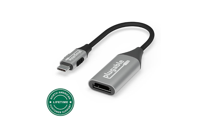Plugable USB-C to HDMI 2.1 8K 60Hz / 4K 144Hz Adapter, USB4/Thunderbolt