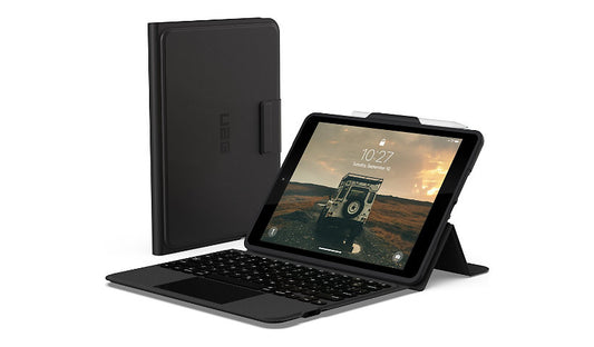 UAG Rugged Bluetooth Keyboard Case with Trackpad iPad 10.2 7th 8th 9th Gen Black