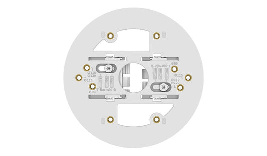 Hanwha Vision SBP-140CMT In-Ceiling Mount Aluminum White Pack of 4