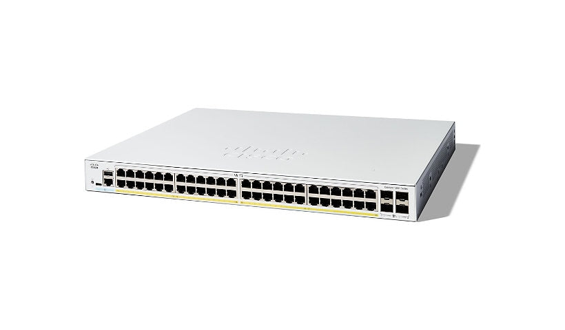 Cisco Catalyst 1200 C1200-48P-4X 48-Port Gigabit PoE+ Switch, 4x 10G, 375W