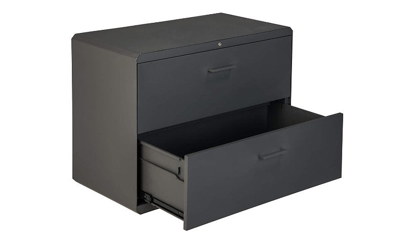 VARI 2-Drawer Lateral File Cabinet, Slate, 401555