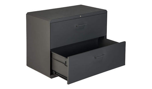 VARI 2-Drawer Lateral File Cabinet, Slate, 401555