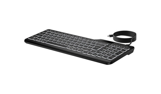 HP 405 Backlit Wired Keyboard 3 Level Glow Programmable 7N7C1AA 1 Year