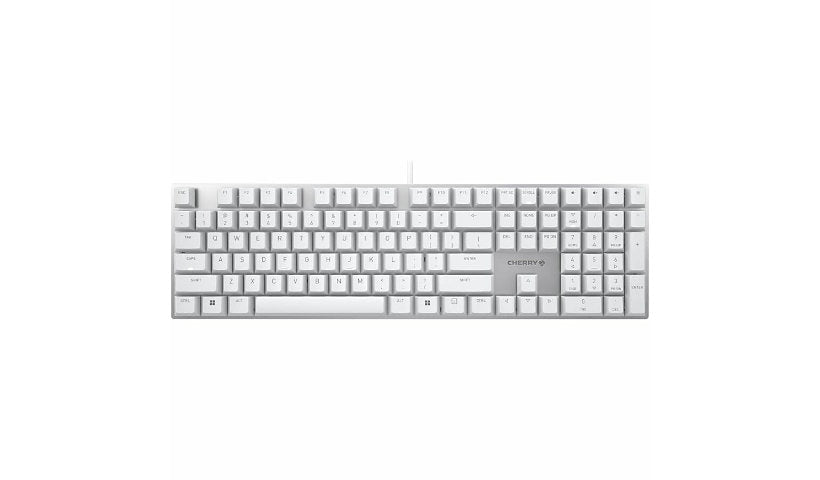 CHERRY KC 200 MX Keyboard MX2A Silent Red Silver White G80-3950LHBUS-1