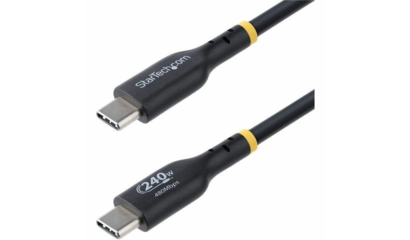StarTech.com USB-C Charging Cable, 240W EPR, PD 3.1, USB-IF, 3 ft (91 cm)