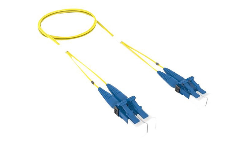 SYSTIMAX TeraSPEED InstaPATCH 360 FEWLCLC42-JXM003 3m (9.8ft) LC/UPC to LC/UPC OS2 Single Mode Duplex Fiber Patch Cord, Riser, Yellow