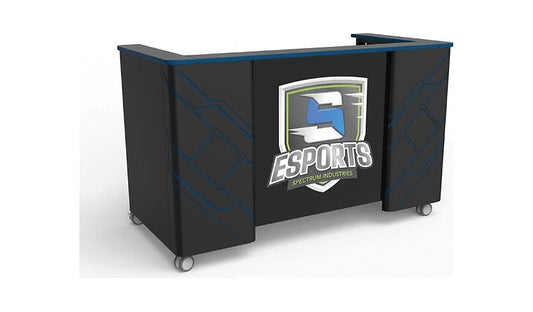 Spectrum Esports Shoutcaster Station, 66in, Mobile, Black, 37419-BKBKBBK00
