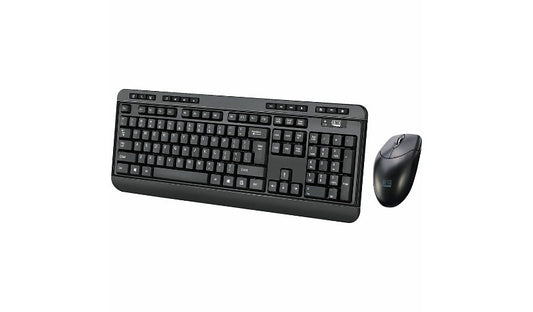 Adesso WKB-1320CB-TAA Antimicrobial Wireless Keyboard and Mouse 14 Hot Keys TAA