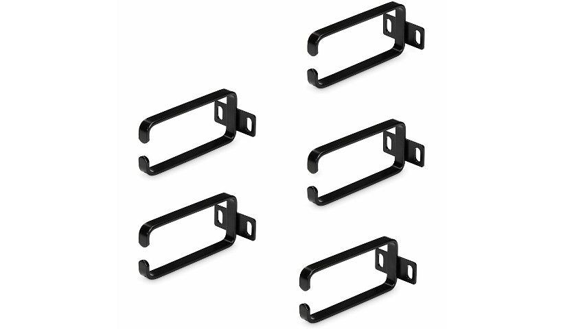 StarTech.com CMHOOK1UN5PK 1U Vertical Cable Management D-Ring Hooks 2 Year