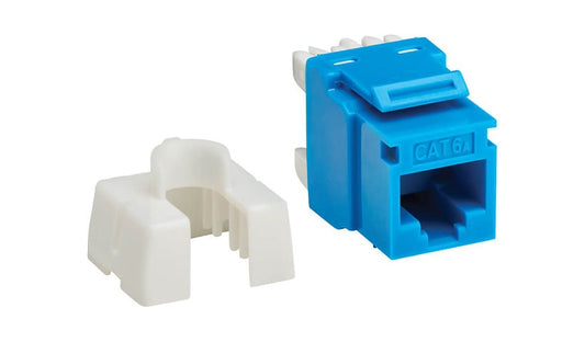 Tripp Lite N238-025-BL-6A Cat6a Keystone Jacks 25 Pack 4PPoE Lifetime Warranty