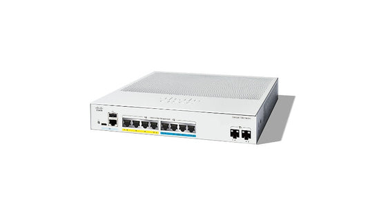 Cisco Catalyst 1300 C1300-8MGP-2X 8-Port Multigig PoE+ Switch, 2x 10G SFP+