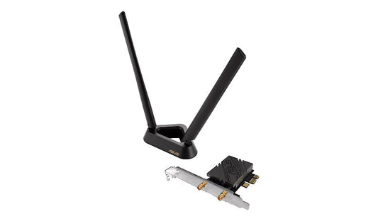 ASUS PCE-BE92BT Wi-Fi 7 + Bluetooth 5.4 PCIe Card, Magnetic Antenna, TAA