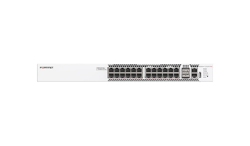 Fortinet FortiSwitch FS-T1024F-FPOE 24-Port 2.5G PoE++ L3 Switch, 2x 100G