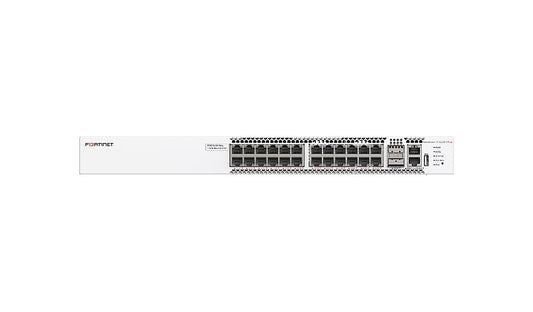 Fortinet FortiSwitch FS-T1024F-FPOE 24-Port 2.5G PoE++ L3 Switch, 2x 100G