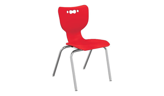 MooreCo Hierarchy 4-Leg Student Chair, Cool Gray, 53318-1-GREY-NA-PL