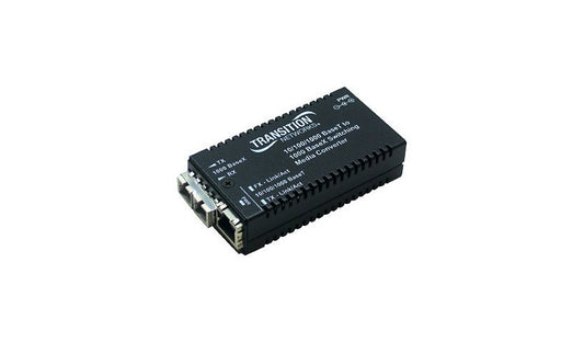 Transition Networks Stand-Alone Gigabit Mini Media Converter, RJ-45 to SC Multimode, 850nm, M/GE-PSW-SX-01-FNA