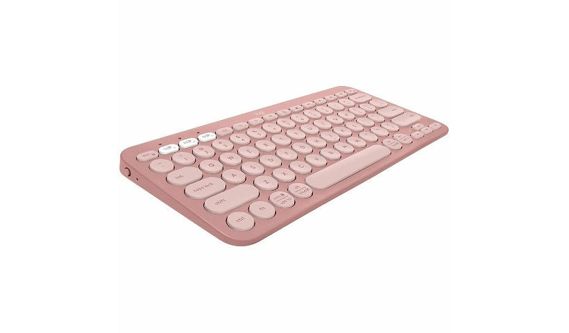 Logitech Pebble Keys 2 K380s Bluetooth Keyboard Tonal Rose 920-011777 1 Year