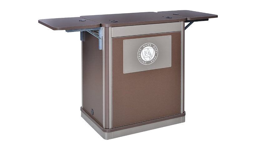 Spectrum Media Manager Compact Lectern, 16U, 55212-BKBKBS114DTK20010
