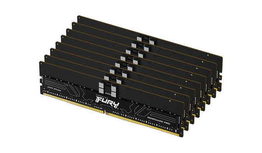 Kingston FURY Renegade Pro 128GB (8x16GB) DDR5-6400 ECC RDIMM Kit, CL32