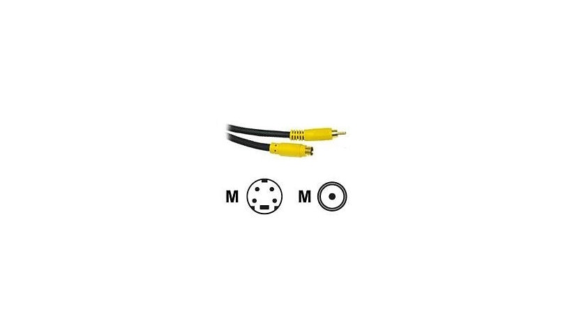 C2G CG27965 Value S-Video to RCA Composite Video Cable 12 ft Lifetime Warranty