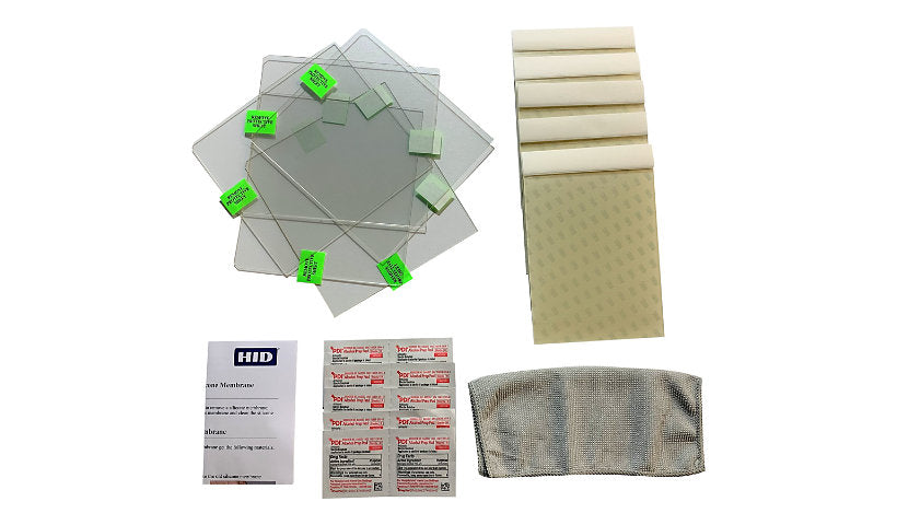 HID 900280 Biometric Reader Supply Kit Membranes Cleaner Sheets TAA