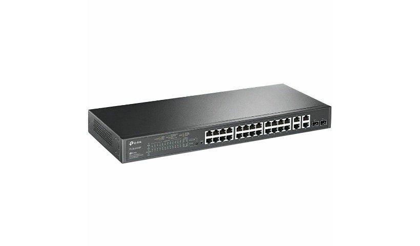 TP-Link Omada SL2428P 24-Port 10/100 PoE+ Smart Switch, 4x Gigabit, 250W
