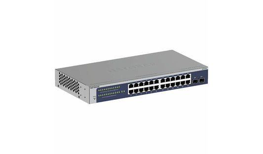 Netgear GS724T-600NAS 24-Port Gigabit Smart Switch, 2 SFP, Fanless