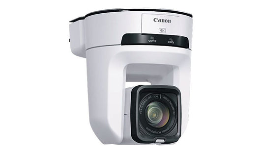Canon CR-N300 4K PTZ Camera 20x Optical Stabilized Wi-Fi PoE+ Titanium White