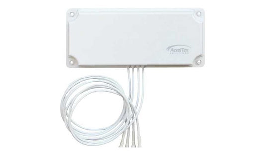 AccelTex ATS-01122 Dual Band Dual Pol Patch Antenna, 8 dBi, 4 x N-Type