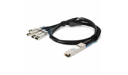 Proline Juniper Networks JNP-100G-4X25G-3M Compatible 3m (9.8ft) 100GBase-CU QSFP28 to 4x SFP28 Passive Twinax Direct Attach Copper Cable, TAA Compliant, JNP-100G-4X25G-3M-PRO