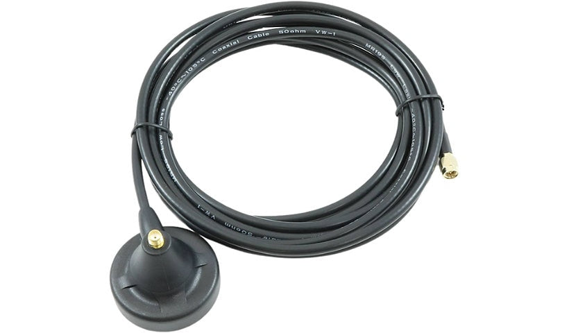 Perle 08000560 SMA Magnetic Antenna Base with 10 ft Cable, 1 to 6 GHz
