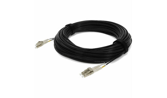 Proline PRO-LC-LC-30M5OM4-BK 30m (98.4ft) LC to LC OM4 Multimode Duplex Fiber Patch Cable, 50/125, OFNR Riser, Black