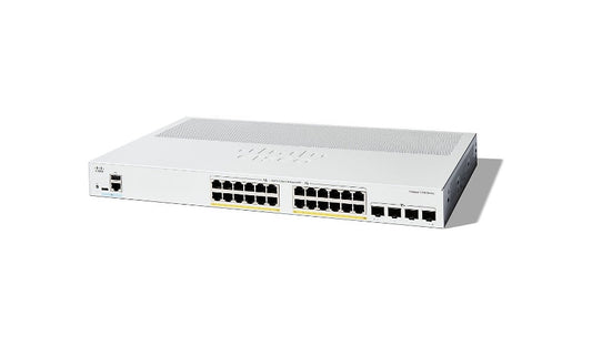 Cisco Catalyst 1200 C1200-24P-4X 24-Port PoE+ Smart Switch, 4x 10G, 195W