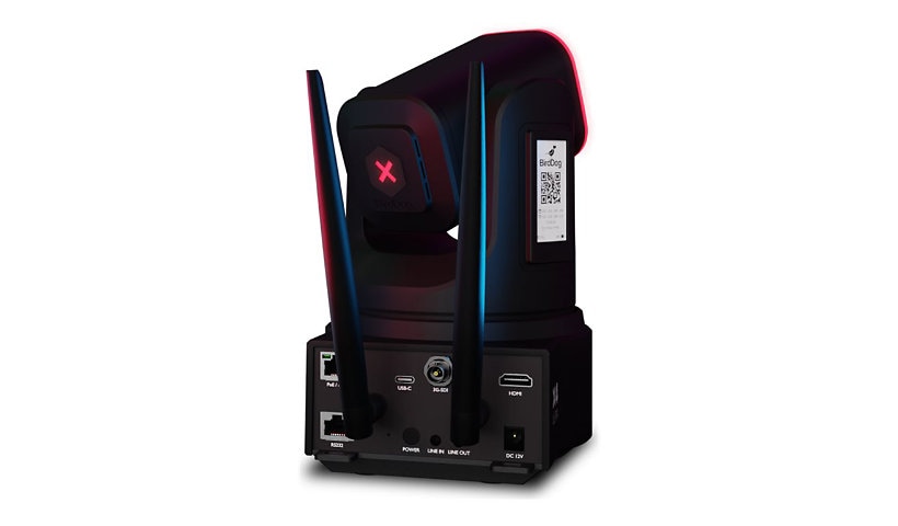 BirdDog X4 Ultra 4K60 Wireless PTZ Camera 20x Wi-Fi 6 Battery NDI SRT Black