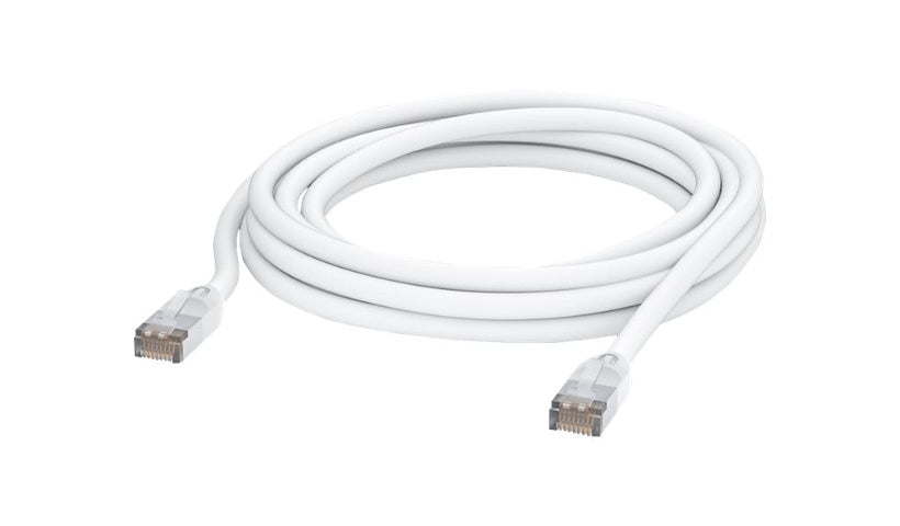 Ubiquiti UniFi 5m (16.4ft) CAT5e Outdoor Shielded Patch Cable, RJ45 Male to Male, 24 AWG, Weatherproof, White, UACC-CABLE-PATCH-OUTDOOR-5M-W