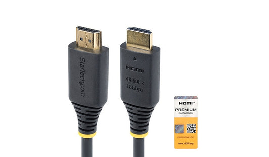 StarTech.com HDMI2-CABLE-4K60-10F Certified High Speed HDMI 2.0 Cable 10 ft UHD