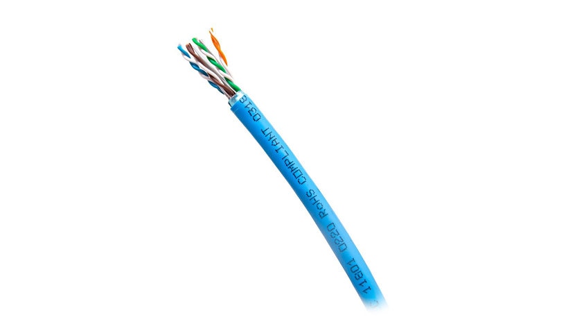 C2G C2G56050 Cat6a Shielded Riser Bulk Cable 1000 ft Solid CMR Blue TAA